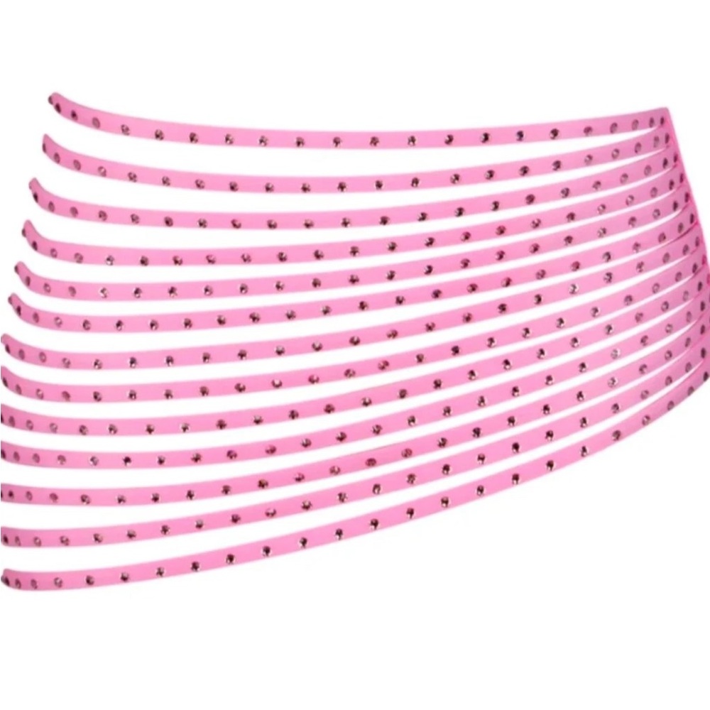 Skims Limited Edition Rhinestone Strappy Swim Skirt SZ Med